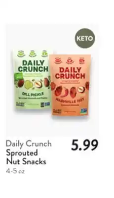 Fresh Thyme Daily Crunch Sprouted Nut Snacks offer