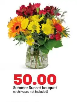 Hy-Vee Summer Sunset bouquet offer