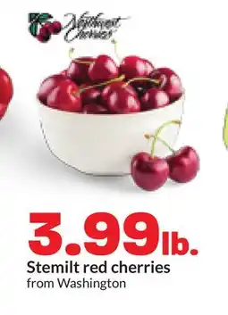 Hy-Vee Stemilt red cherries offer