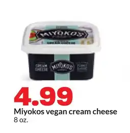 Hy-Vee Miyokos vegan cream cheese offer