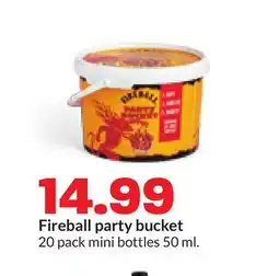 Hy-Vee Fireball party bucket offer