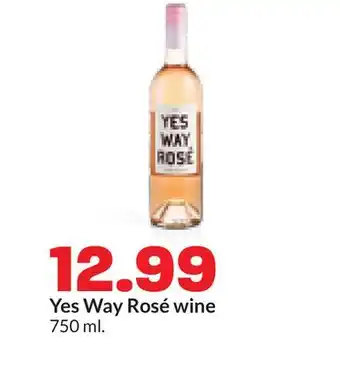Hy-Vee Yes Way Rosé wine offer