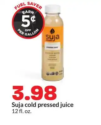 Hy-Vee Suja cold pressed juice offer