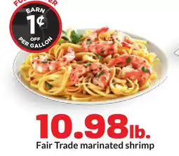Hy-Vee Fair Trade marinated shrimp offer