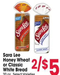 Jewel-Osco Sara Lee Honey Wheat or Classic White Bread offer