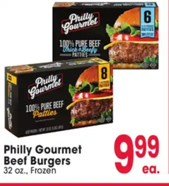 Jewel-Osco Philly Gourmet Beef Burgers offer