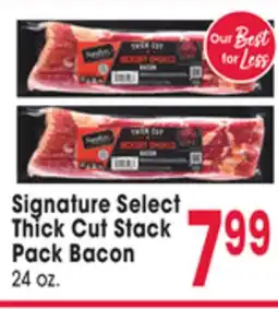 Jewel-Osco Signature Select Thick Cut Stack Pack Bacon offer