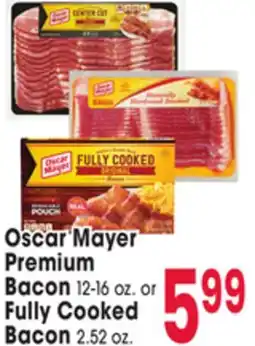 Jewel-Osco Oscar Mayer Premium Bacon 12-16 oz. or Fully Cooked Bacon 2.52 oz offer