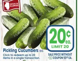 Jewel-Osco Pickling Cucumbers offer