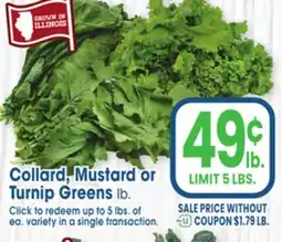 Jewel-Osco Collard, Mustard or Turnip Greens offer