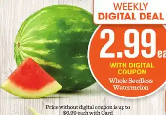 Mariano's Whole Seedless Watermelon offer