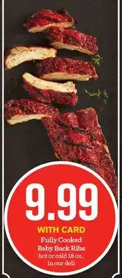 Mariano's Fully Cooked Baby Back Ribs offer