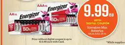 Mariano's Energizer Max Batteries offer