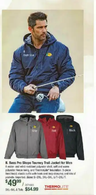 Bass Pro Bass Pro Shops Tourney Trail Jacket For Men offer