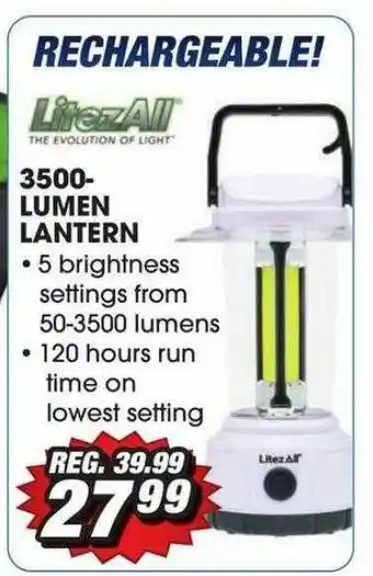 Big 5 3500-lumen Lantern offer