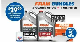 Carquest Full Synthetic Or Full Synthetic High Mileage offer