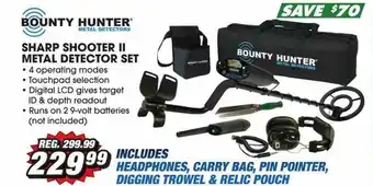 Big 5 Sharp Shooter II Metal Detector Set offer