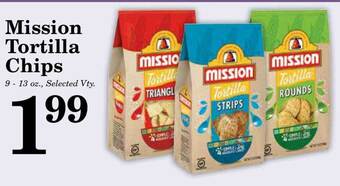 Harvest Foods Mission Tortilla Chips offer