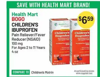 Health Mart Children's Ibuprofen offer