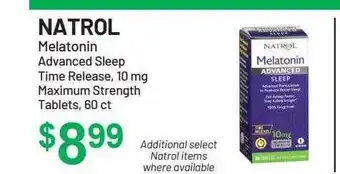 Health Mart Natrol Melatonin Advanced Sleep Time Release offer