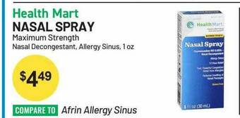 Health Mart Health Mart Nasal Spray offer