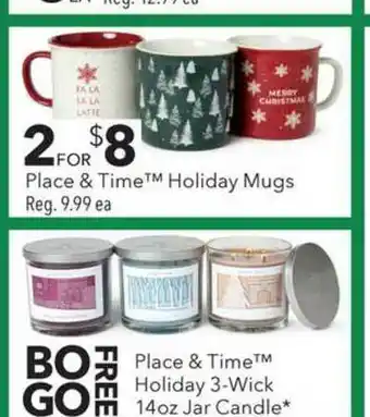 JOANN Place & Time Holiday Mugs offer