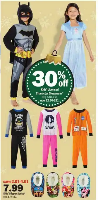 Meijer Kids'slipper Socks offer