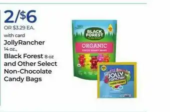 Rite Aid Jolly Rancher Black Forest And Other Select Non-chocolate Candy Bags offer