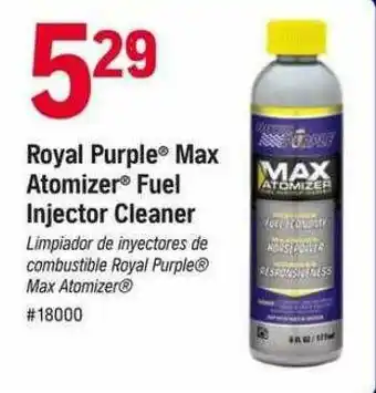 Napa Royal Purple Max Atomizer Fuel Injector Cleaner offer