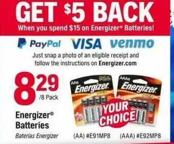Napa Energizer Batteries offer