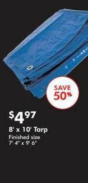 Valu Home Centers 8' X 10' Tarp offer
