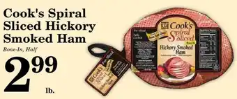Harvest Foods Cook's Spiral Sliced Hickory Smoked Ham offer