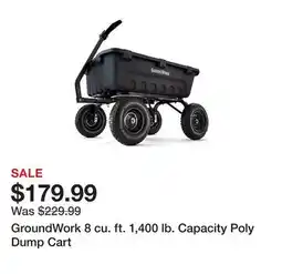 Tractor Supply Company GroundWork 8 cu. ft. 1,400 lb. Capacity Poly Dump Cart offer