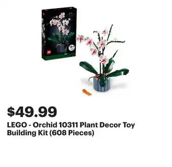 Best Buy LEGO - Orchid 10311 Plant Decor Toy Building Kit (608 Pieces) offer