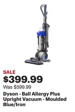 Best Buy Dyson - Ball Allergy Plus Upright Vacuum - Moulded Blue/Iron offer