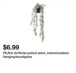 Ikea FEJKA Artificial potted plant, indoor/outdoor hanging/eucalyptus offer