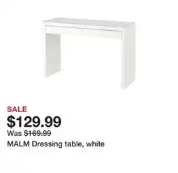Ikea MALM Dressing table, white offer