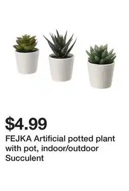 Ikea FEJKA Artificial potted plant with pot, indoor/outdoor Succulent offer