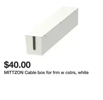 Ikea MITTZON Cable box for frm w cstrs, white offer