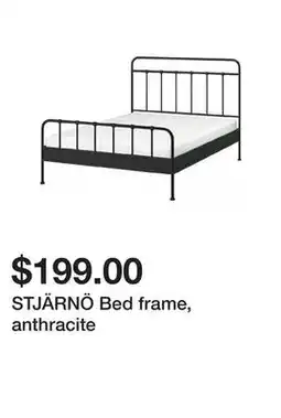 Ikea STJÄRNÖ Bed frame, anthracite offer