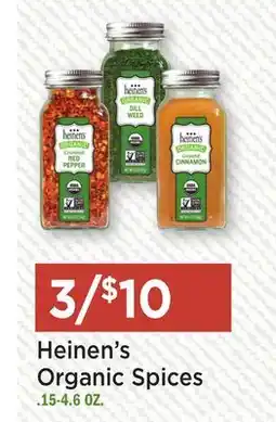 Heinen's Heinen's Organic Spices offer