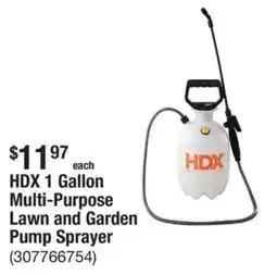 The Home Depot HDX 1 Gallon Multi-Purpose Lawn and Garden Pump Sprayer offer