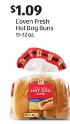 Aldi L'oven Fresh Hot Dog Buns offer