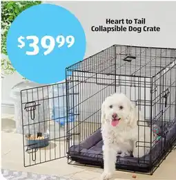 Aldi Heart to Tail Collapsible Dog Crate offer