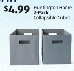 Aldi Huntington Home 2-Pack Collapsible Cubes offer