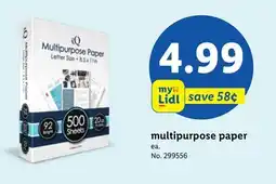 Lidl multipurpose paper offer