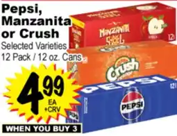 Superior Grocers Pepsi, Manzanita or Crush offer