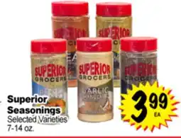 Superior Grocers Superior Seasonings offer