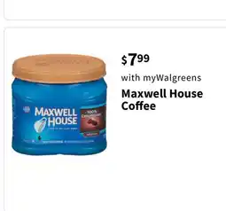 Walgreens Maxwell House Coffee offer