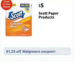 Walgreens Scott Paper Products offer